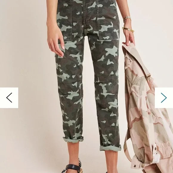 Anthropologie Green Cargo Pants with Utility Style - Picture 11 of 11